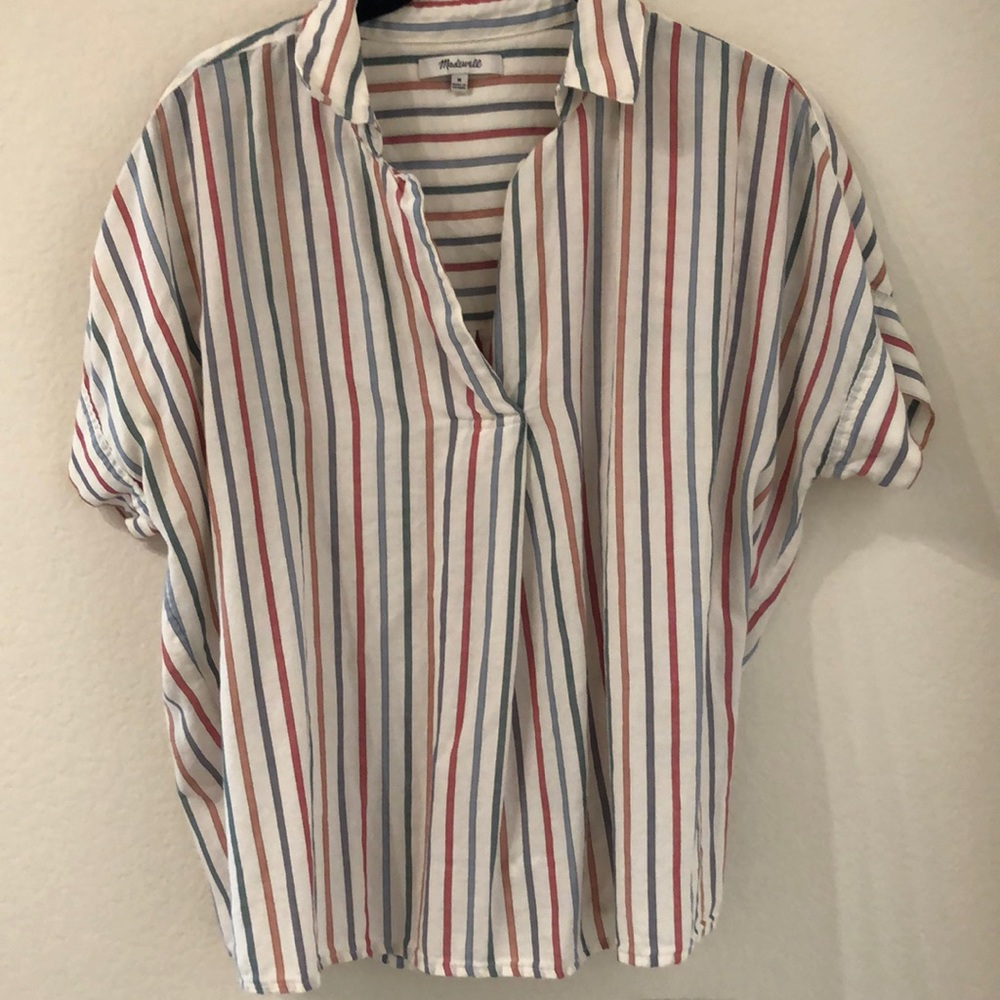 Madewell Popover Striped Shirt
